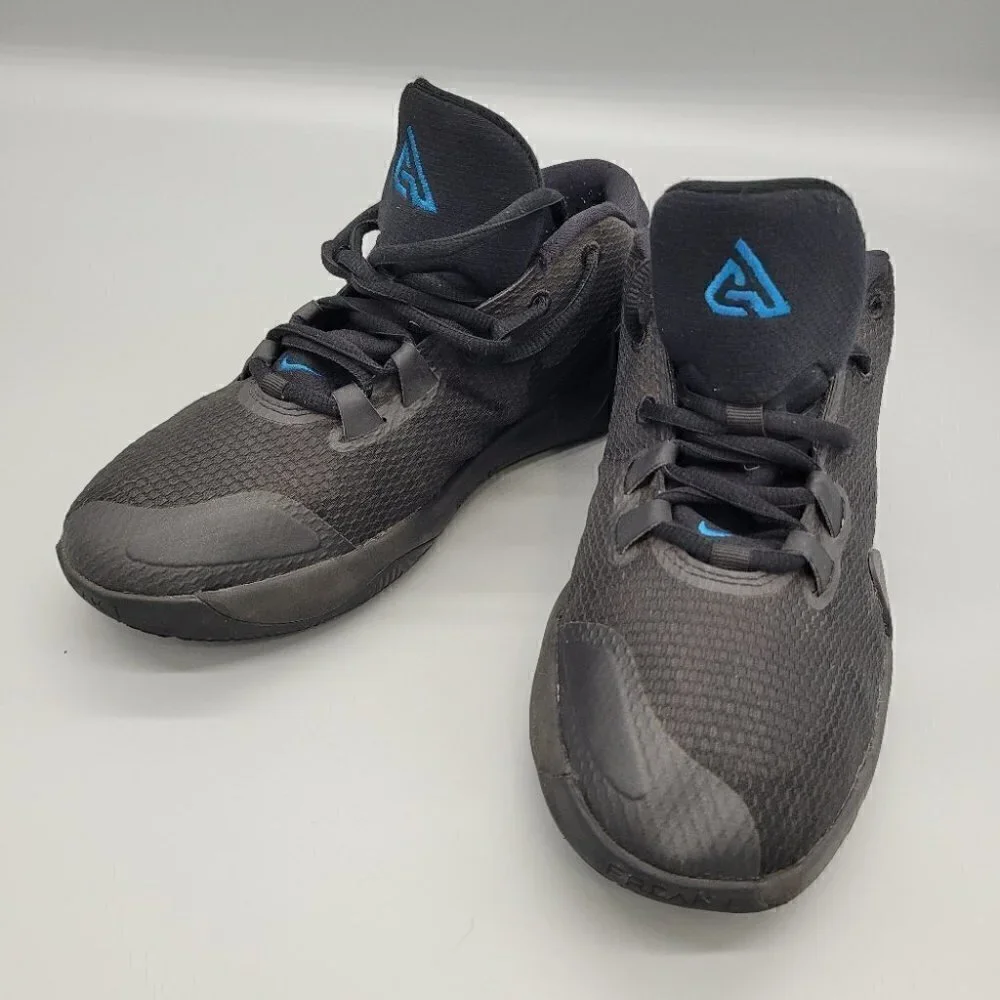 Nike Zoom Greek Freak 1 Black Iridescent Basketball Shoes Size 6.5 Youth
